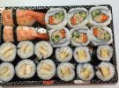 Maki tortilla, Pollo, California, Sushi langostino